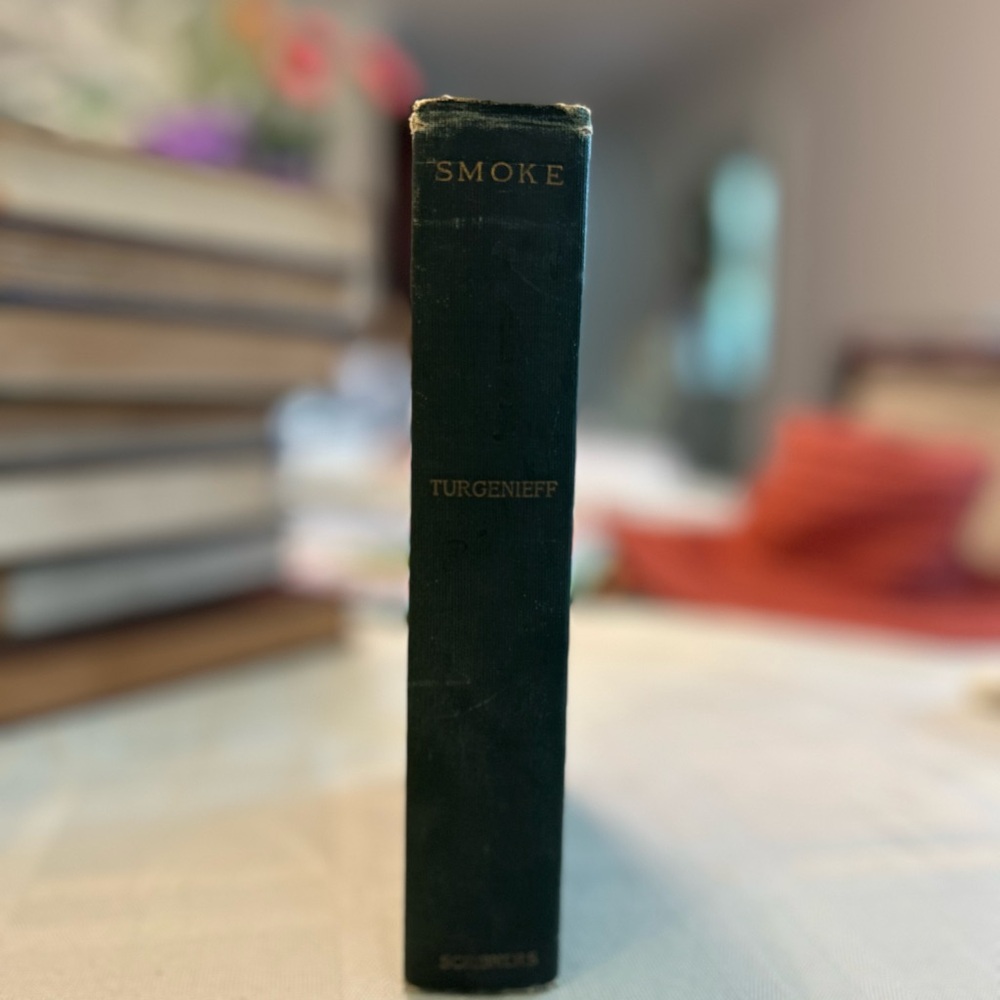 Vintage Rare Antique Book Smoke by Ivan Turgeniff